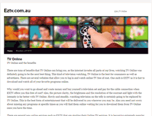 Tablet Screenshot of eztv.com.au